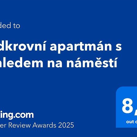 Podkrovní apartmán s výhledem na náměstí Lomnice nad Lužnicí Exteriér fotografie